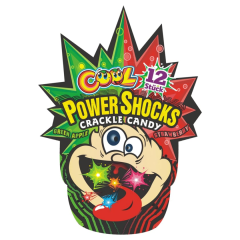 Cool Power Shocks Crackle Candy Green Apple & Strawberry