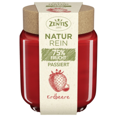 Zentis Natur Rein 75% Frucht Passiert Erdbeere