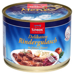 Simon Delikatess Rindergulasch in feiner Sauce