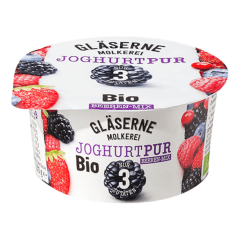 Gläserne Molkerei Bio Joghurt pur Beeren-Mix