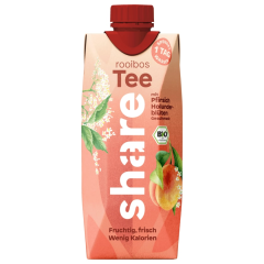 share Bio Rooibos Tee mit Pfirsich und Holunderblüten Geschmack