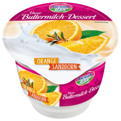 Sachsenmilch Buttermilch-Dessert Orange Sanddorn