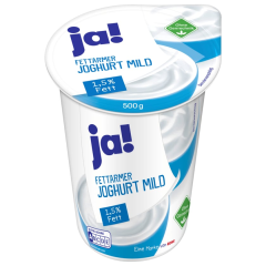 ja! Fettarmer Joghurt mild 1,5% Fett