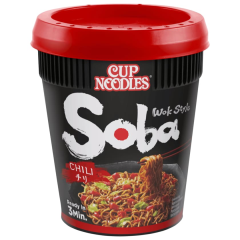 Nissin Soba Instant-Weizennudeln mit Chilisauce