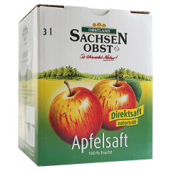 Obstland Sachsen Obst Apfelsaft naturtrüb