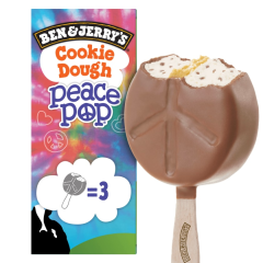 Ben & Jerry's Cookie Dough Peace Pops Eis