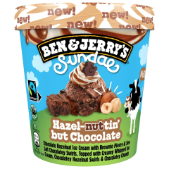 Ben & Jerry's Sundae Eiscreme Hazel-nuttin' but Chocolate