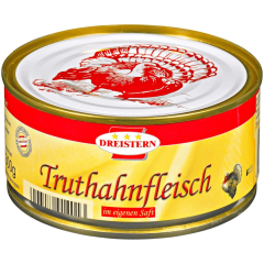 Dreistern Truthahnfleisch im eigenen Saft