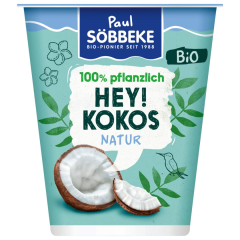 Paul Söbbeke Bio Joghurt-Alternative Hey! Kokos Natur vegan