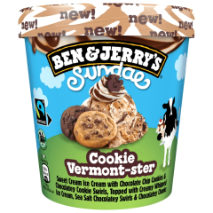 Ben & Jerry's Sundae Eiscreme Cookie Vermont-ster