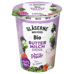 Gläderne Molkerei Bio Buttermilch Beeren Power