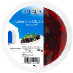 Liakada Schwarze Kalamata-Oliven