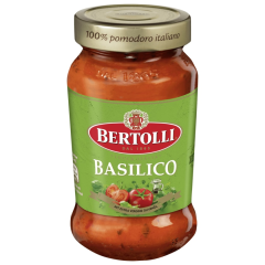 Bertolli Pasta Classico Basilico Sauce Glas