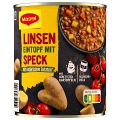 Maggi Linsen Eintopf mit Speck