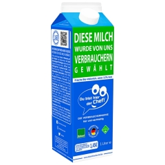 Die Verbrauchermarke Frische Bio-Vollmilch