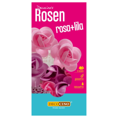 Decocino Oblaten Rosenblüten Rosa+Lila 7g,