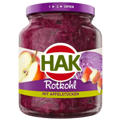 Hak Rotkohl mit Apfelstücken