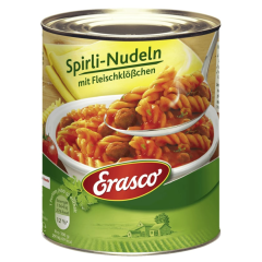 Erasco Spirli-Nudeln mit Fleischklößchen