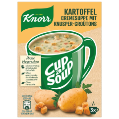 Knorr Cup a Soup Kartoffelcremesuppe mit Croûtons