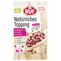 RUF Reiscrisps Himbeeren Kirschen glutenfrei