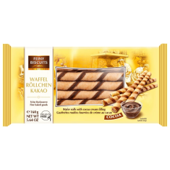 Feiny Biscuits Waffelröllchen Kakao