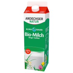 Andechser Natur Bio-Vollmilch 3,8% länger haltbar