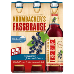 Krombacher's Fassbrause Schwarze Johannisbeere