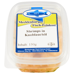 Mecklenburger Fisch-Feinkost Shrimps in Knoblauchöl