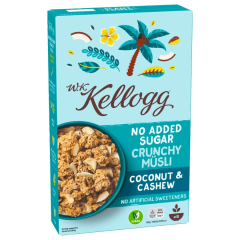 W. K. Kellogg No Added Sugar Crunchy Müsli Coconut & Cashew