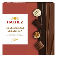 Hachez Hell-Dunkle Selektion Confiserie-Pralinés