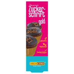 Decocino Zuckerschrift Gold