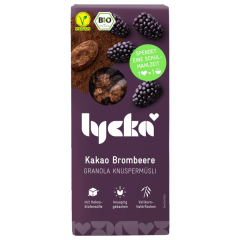 Lycka Bio Knuspermüsli Kakao Brombeere Granola