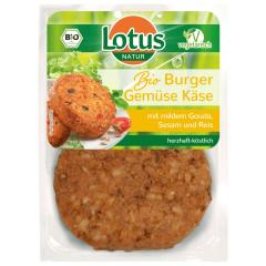 Lotus Bio Burger Gemüse Käse vegetarisch