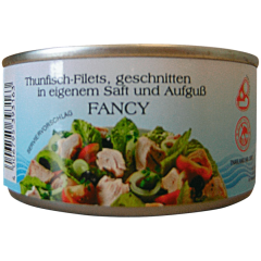 Thunfisch-Filets in eigenem Saft und Aufguss FANCY