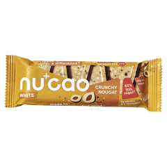 nucao Bio White Crunchy Nougat Riegel vegan