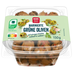 Rewe Beste Wahl marinierte Grüne Oliven