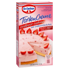 Dr. Oetker Tortencreme Erdbeer-Sahne