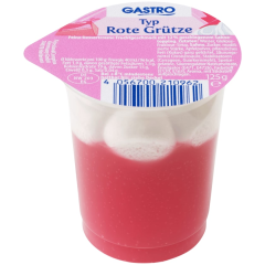 Campina Rote Grütze mit Sahne