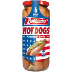 Böklunder Hot Dogs American Style Würstchen in Eigenhaut 300g,