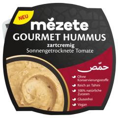 Mézete Hummus mit sonnengetrockneten Tomaten vegan