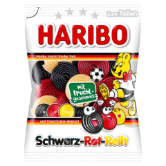 Haribo Fruchtgummi Schwarz-Rot-Rollt