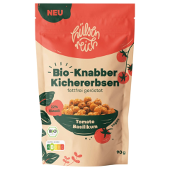 Hülsenreich Bio Knabber Kichererbsen Tomate Basilikum