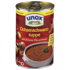 Unox Ochsenschwanzsuppe mit feinem Dessertwein