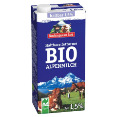 Berchtesgadener Land Haltbare Bio Alpenmilch 1,5%