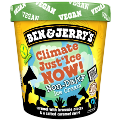 Ben & Jerry's Eis Climate Just'Ice Now! vegan