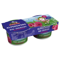 Berchtesgadener Land Bio-Joghurt Alpenzwerg Himbeere