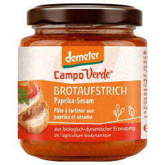 Campo Verde Bio Demeter Brotaufstrich Paprika-Sesam