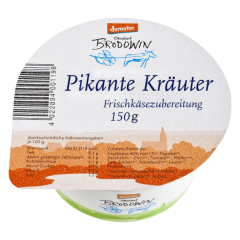 Ökodorf Brodowin Bio Demeter Frischkäse pikante Kräuter