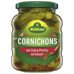 Kühne Scharfe Cornichons Chili & Pfeffer