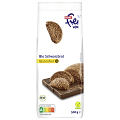 REWE frei von Bio Schwarzbrot Backmischung glutenfrei